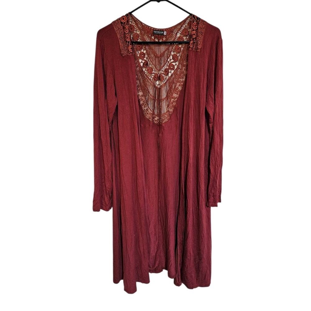 Earthbound Trading Long Maxi Open Front Duster Small